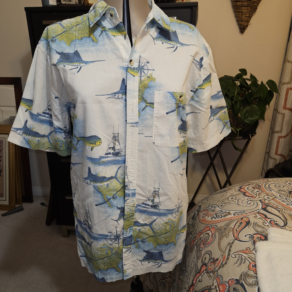 Men's Nautical Print Casual Shirt